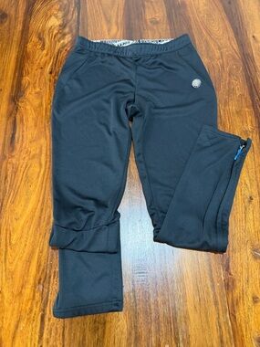 Soffe Black Track Pants M Moisture Wicking Athletic Activewear